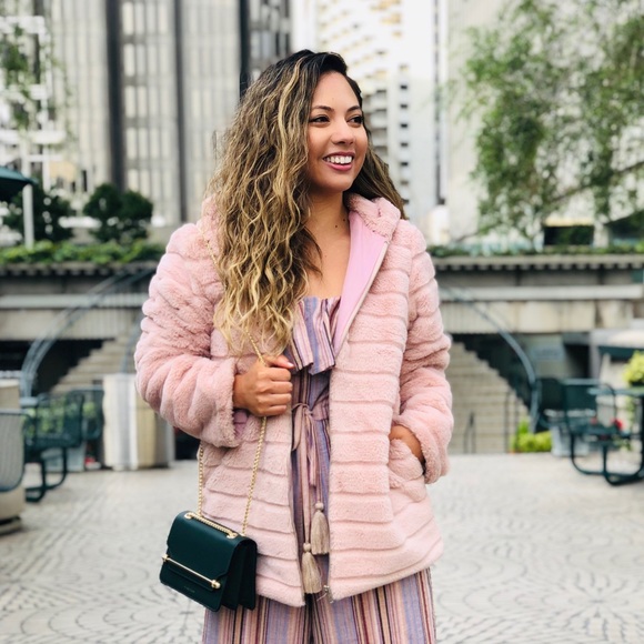 Monika Rose SF Jackets & Blazers - Soft Pink Fuzzy Jacket
